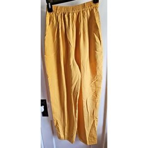 Vtg Saks Fifth Avenue real clothes silk pull on high waist‎ pocket sz S pants